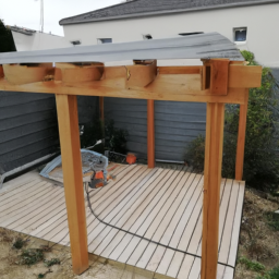 Réparation de toiture de pergola en acier Cognac